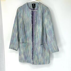 Maggie Barnes women’s pastel tweed long coat women’s 16W
